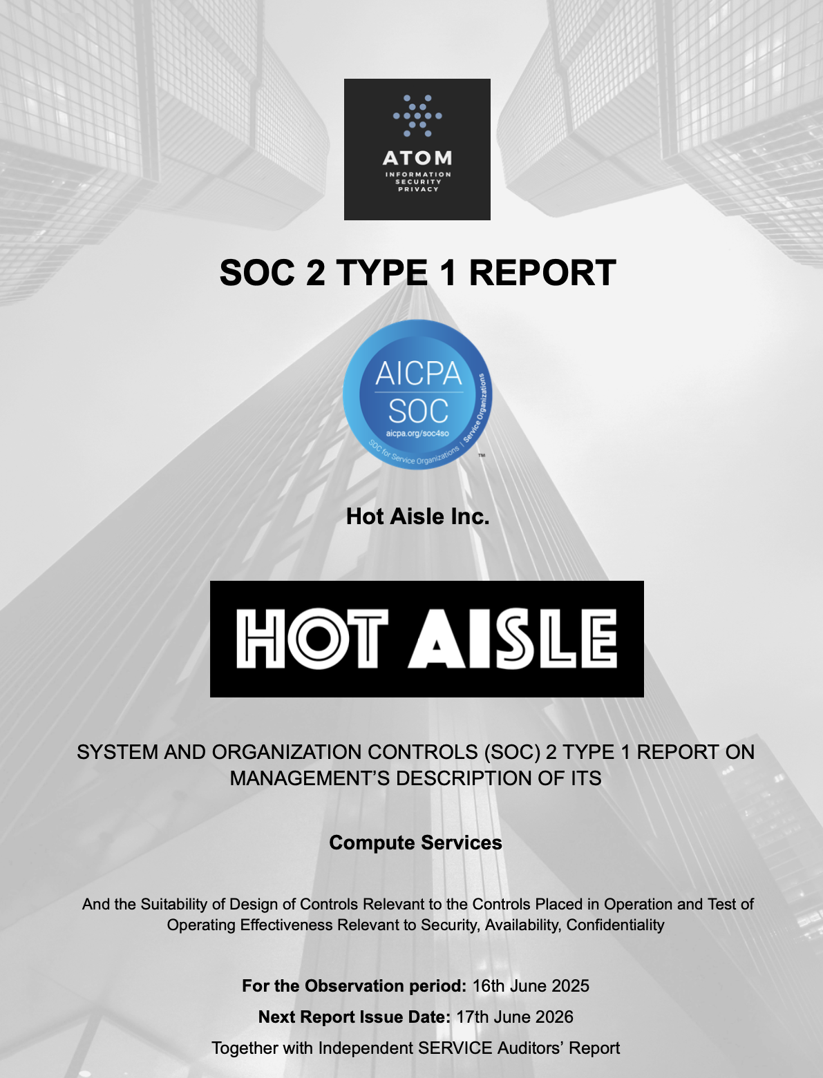 SOC 2 Type 1 Report